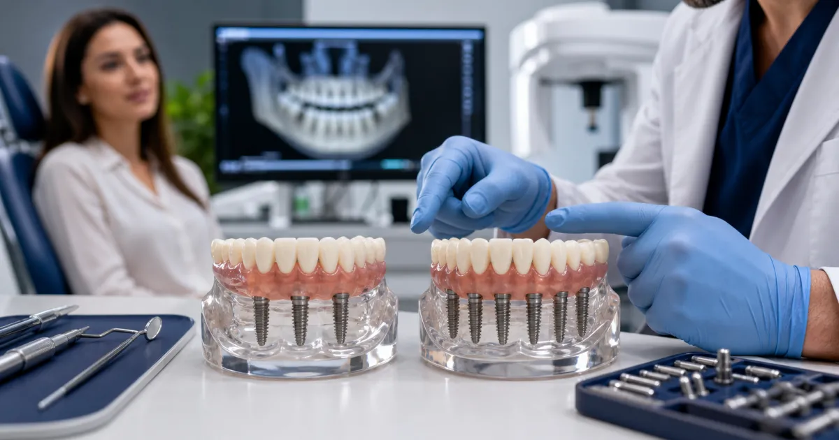 Implantes All-on-4 vs All-on-6 en Turquía